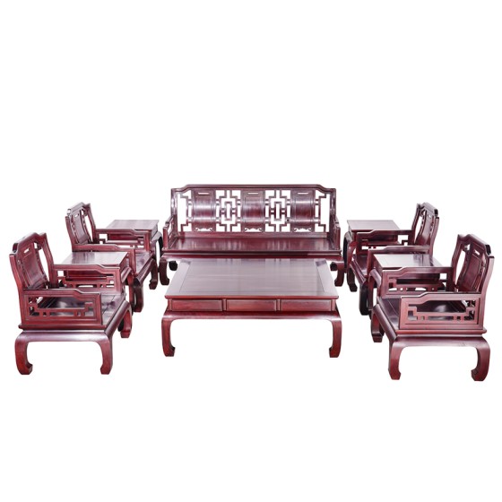沙发1-0明式罗锅怅香蕉腿高靠背官帽式沙发十件套明式家具晋作家具唐人居家具红木家具国家级非遗收藏品艺术品